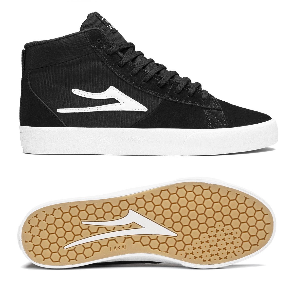 Lakai Newport High Black Suede Zapatillas Desssliza3