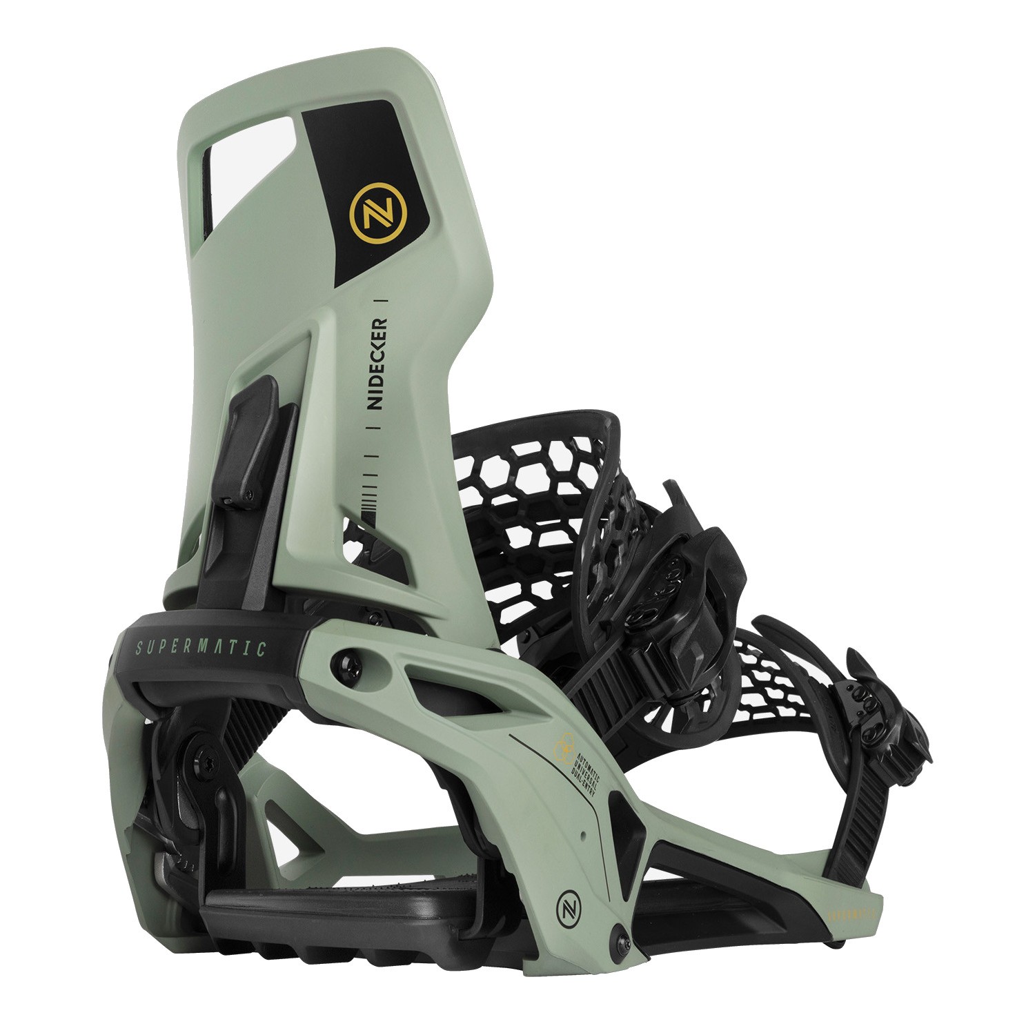 Nidecker Supermatic Olive | Fijaciones snowboard | Desssliza3
