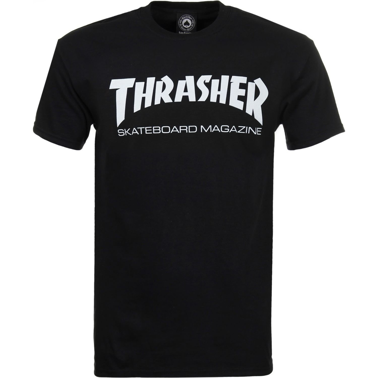 THRASHER Skate Mag Maglietta Unisex – T-Shirt Nera Manica Corta Con Logo Skateboard