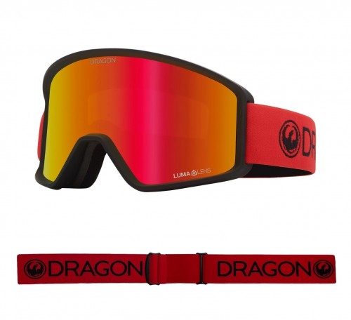 Gafas de snowboard Dragon Alliance DXT OTG Saffron Lite/Red Lens