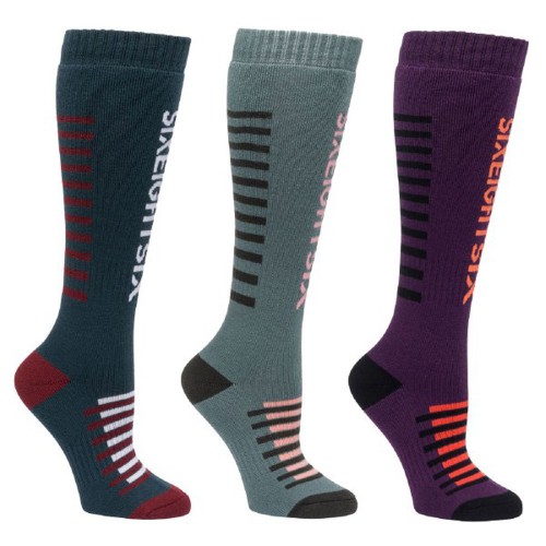Calcetines de snowboard 686 Wmn Heater Sock 3-Pack Assorted