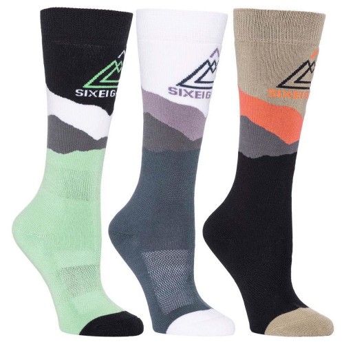 Calcetines de snowboard 686 Wmns Layers Sock 3-Pack Assorted