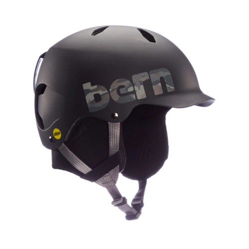 Casco de snowboard Bern Bandito Matte Black Camo w/Black Liner