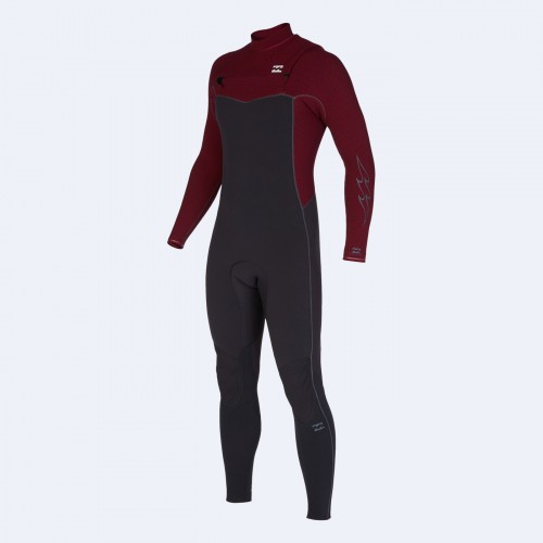 Neopreno de surf Billabong 4/3mm Revolution CZ Burgundy