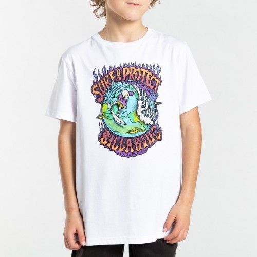 Camiseta Billabong Surf N Protect Tee Boy White