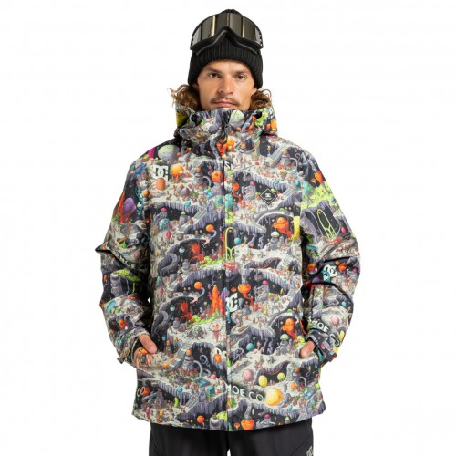 Chaqueta de snowboard DC Shoes Basis Print Outer World Black