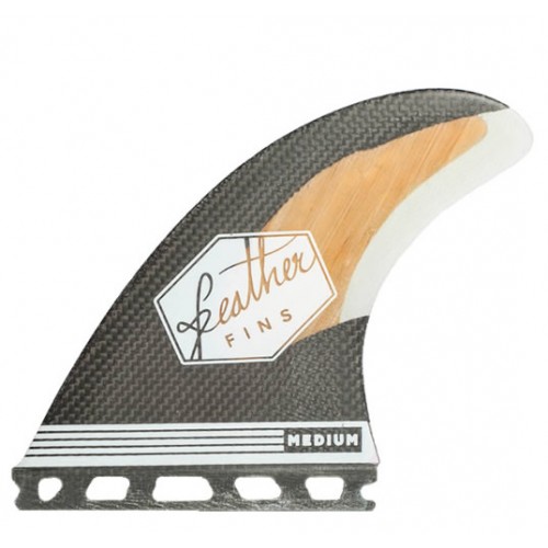 Quilla de surf Feather Fins Carbon & Bamboo Single Tab