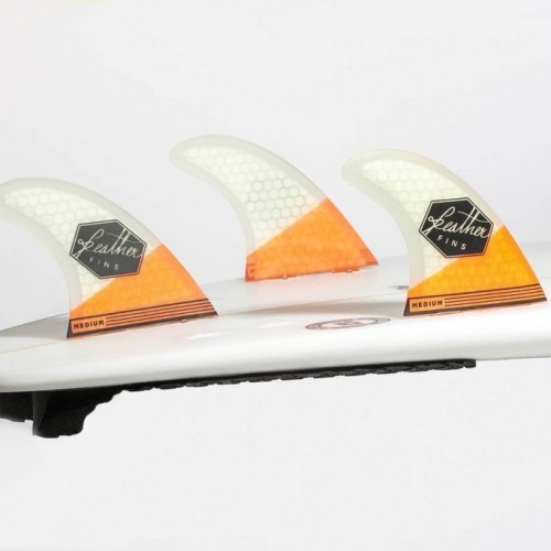 Feather Fins Ultralight Dual Tab Orange/White