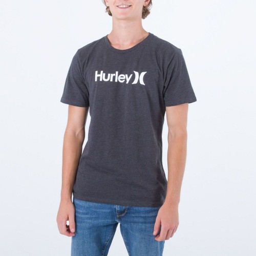 Camiseta Hurley Everyday Washed Core O&O Solid Tee Black Heather