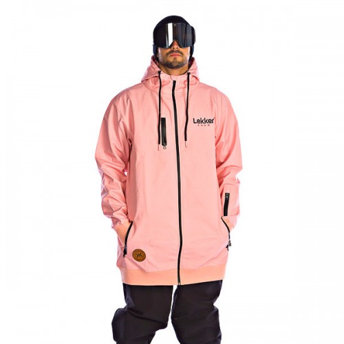 Sudadera de snowboard Lekker Snow Tall Hoodie 10K Pink Cake