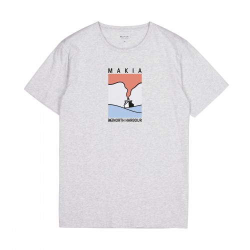 Camiseta Makia Steamer Tee Light grey