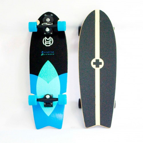  Manual Boards Surf City Skull Blue Drop 31"