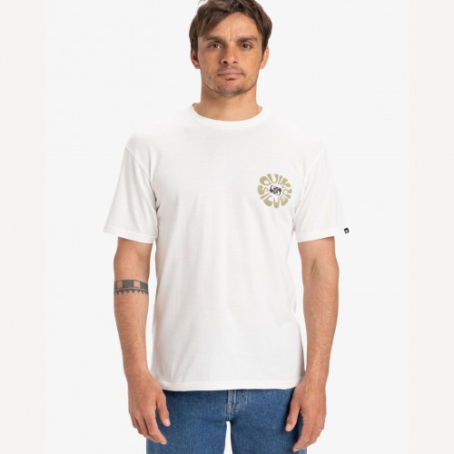Camiseta Quiksilver Evo Roads End Tee Snow White