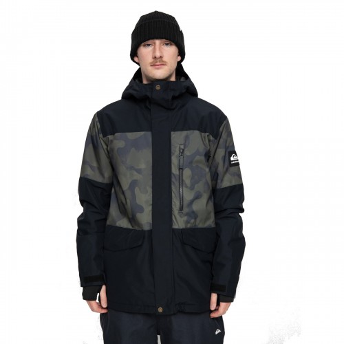 Chaqueta de snowboard Quiksilver Mission Printed Black