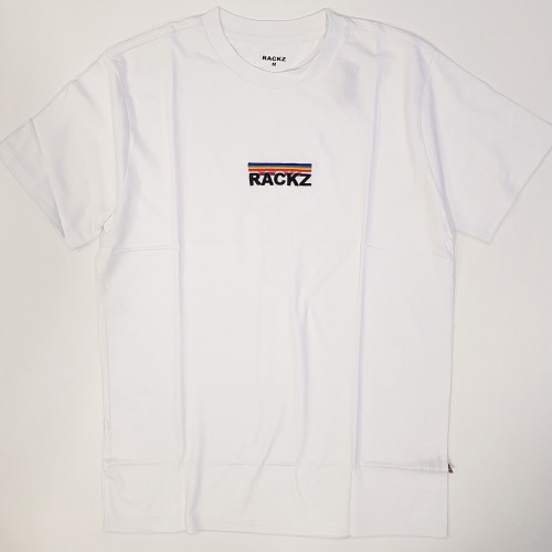 Camiseta Rackz Embroided Tee White