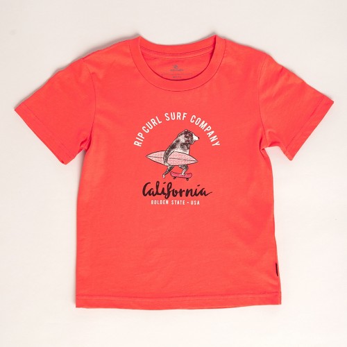Rip Curl Animoulous Groms Tee Cayenne