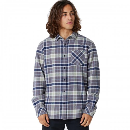 Camisa Rip Curl Checked In Flannel Dark Grey
