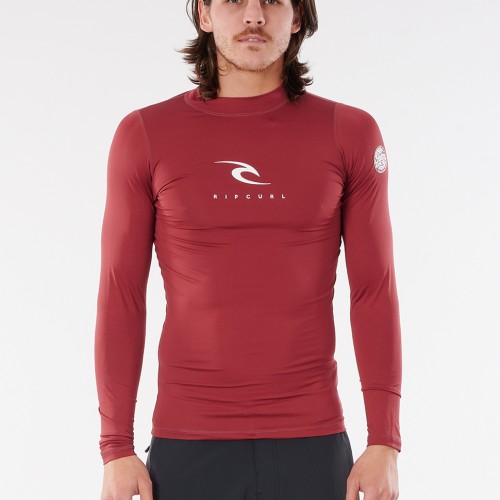 Lycras de surf Rip Curl Corps LS Maroon
