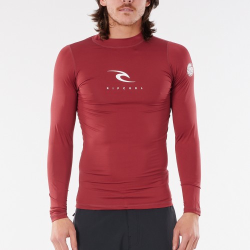 Lycras de surf Rip Curl Corps LS UV Tee Maroon