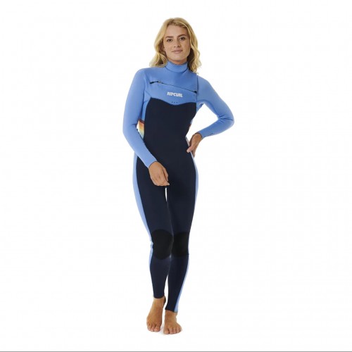 Neopreno de surf Rip Curl Dawn Patrol Perf 4/3Gb C/Zip Blue