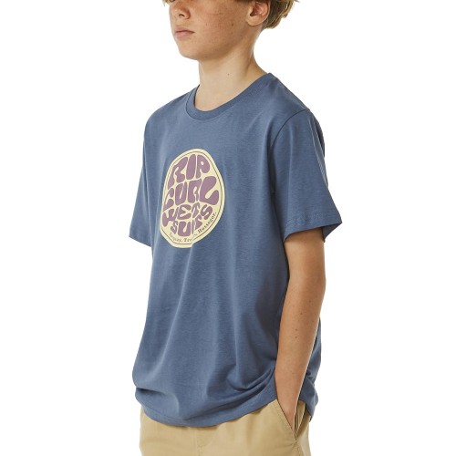 Camiseta Rip Curl Filgree Tee Boy Vintage Navy