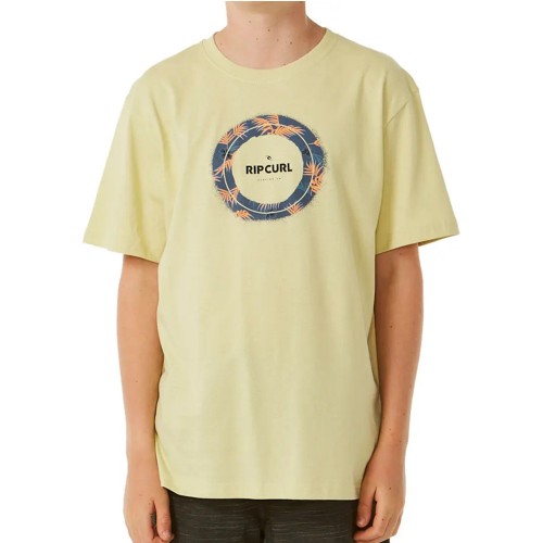 Camiseta Rip Curl Fill Me Up Tee Boy Vintage Yellow