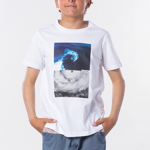 Camiseta Rip Curl Good Day Tee Boy Optical White