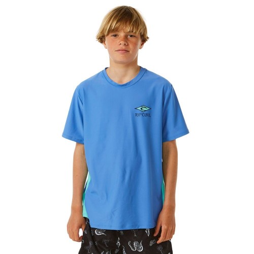 Lycras de surf Rip Curl Lost Islands Logo UPF S/S Blue Yonder
