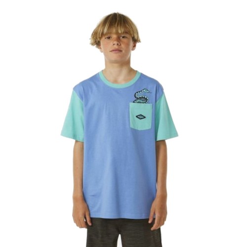 Camiseta Rip Curl Lost Islands Pocket Tee Blue Yonder
