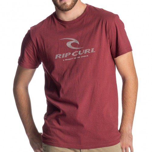 Camiseta Rip Curl Peak Icon Tee Dark Red