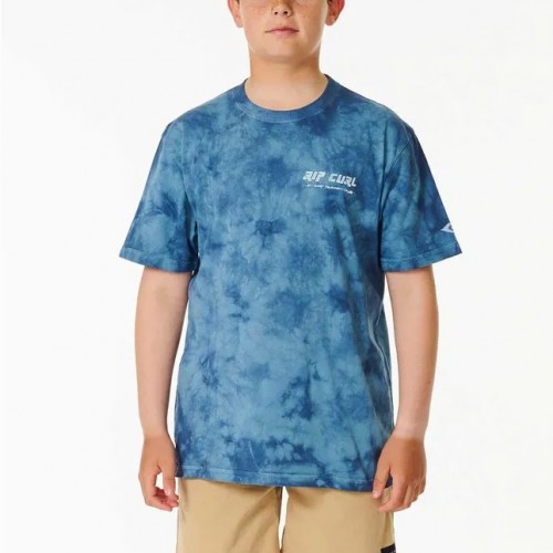 Camiseta Rip Curl Pure Surf Tie Dye Tee Boy Vintage Navy