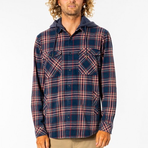 Camisa Rip Curl Ranchero Flannel Washed Black