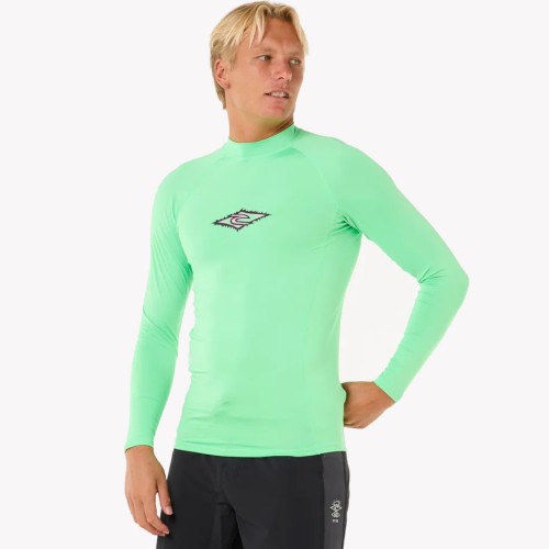 Lycras de surf Rip Curl Raw Energy UPF Perf L/S Neon Green