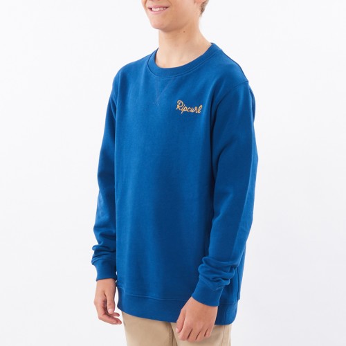 Sudadera Rip Curl Salt Water Culture Crew Boy Royal Blue