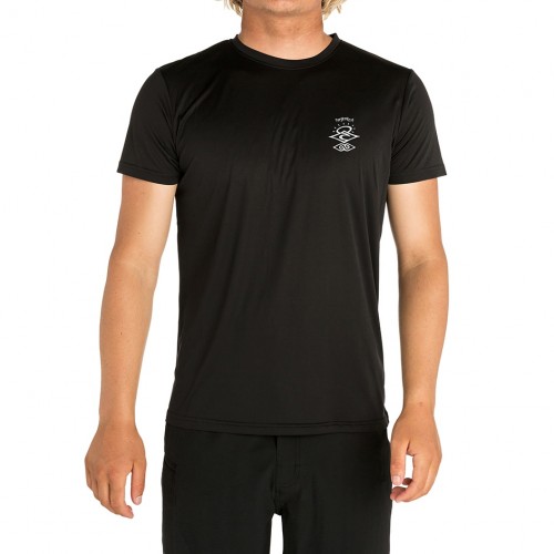 Camiseta Rip Curl Search Logo UV Tee Black