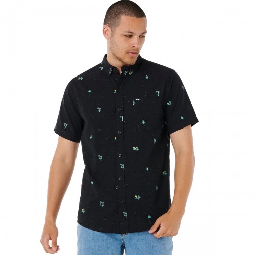 Camisa Rip Curl Skelly Breach Shirt Black