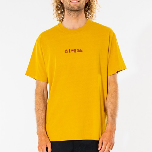 Camiseta Rip Curl Solid Rock Gallery Tee Mustard