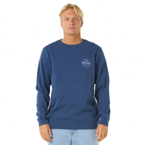 Sudadera Rip Curl Stapler Crew Washed Navy