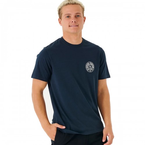 Camiseta Rip Curl Stapler Tee Dark Navy
