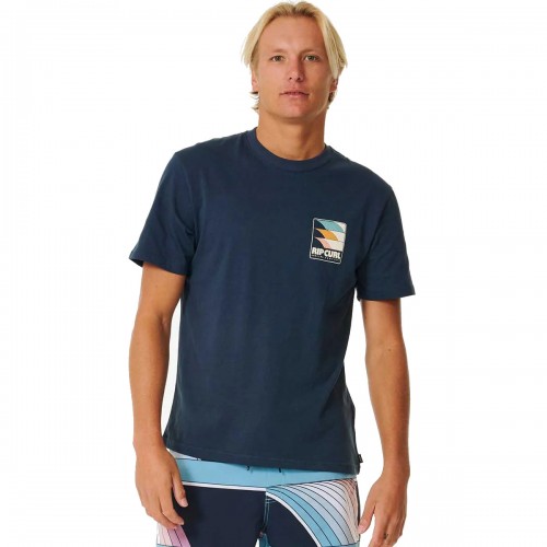 Camiseta Rip Curl Surf Revival Line Up Tee Dark Navy