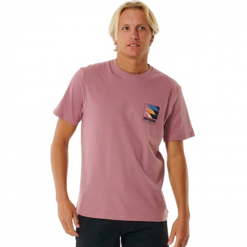 Camiseta Rip Curl Surf Revival Line Up Tee Mauve
