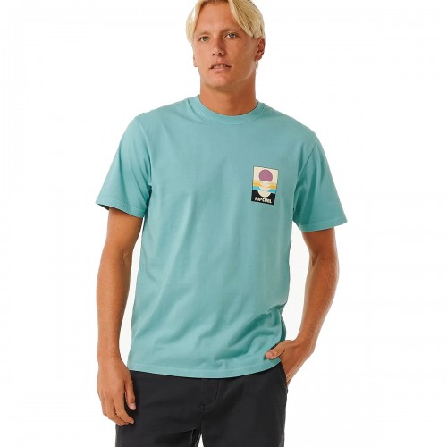 Camiseta Rip Curl Surf Revivial Peaking Tee Dusty Blue