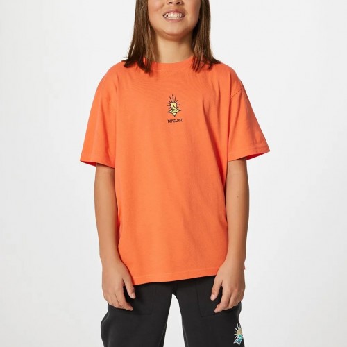 Camiseta Rip Curl Surfboard Shred Tee-Boy Peach
