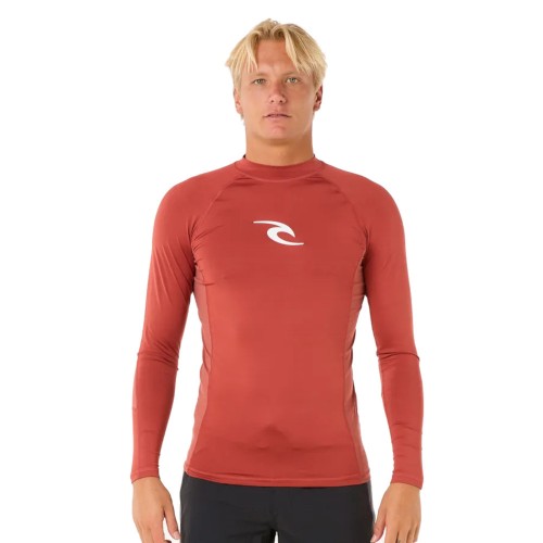 Lycras de surf Rip Curl Waves UPF Perf L/S Red