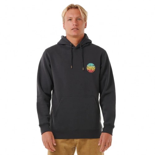 Sudadera Rip Curl Wetsuit Icon Hood Washed Black