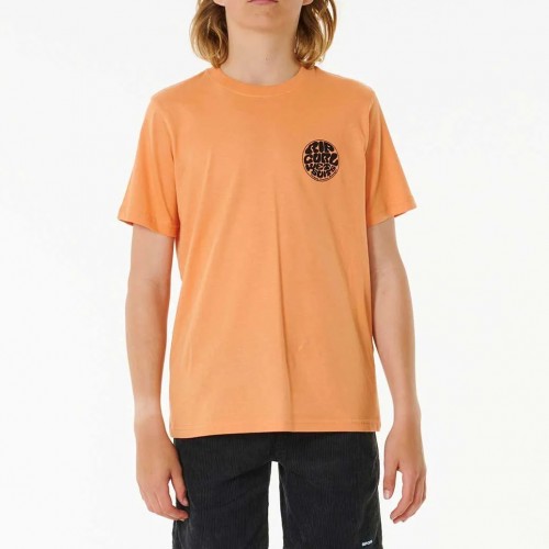 Camiseta Rip Curl Wetsuit Icon Tee-Boy Peach Nectar