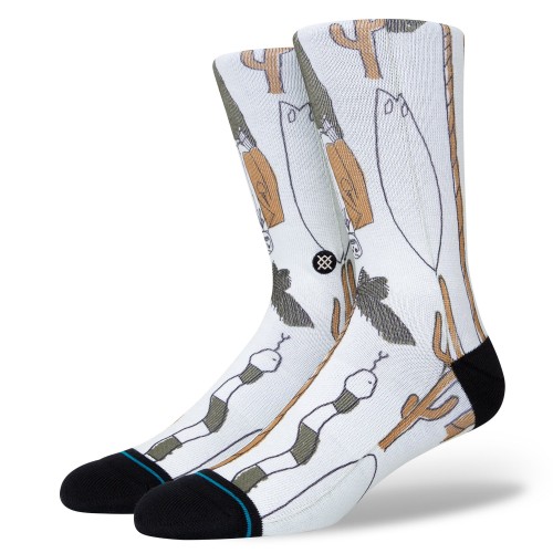 Calcetines de snowboard Stance Ded Man Off White