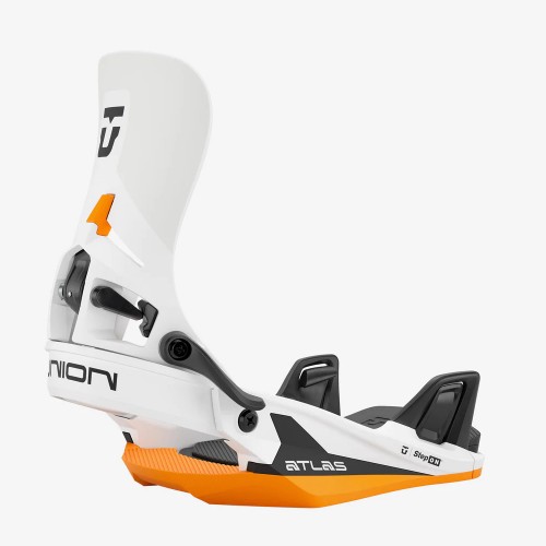 Fijaciones de snowboard Union Binding Atlas Step On White/Orange 2026