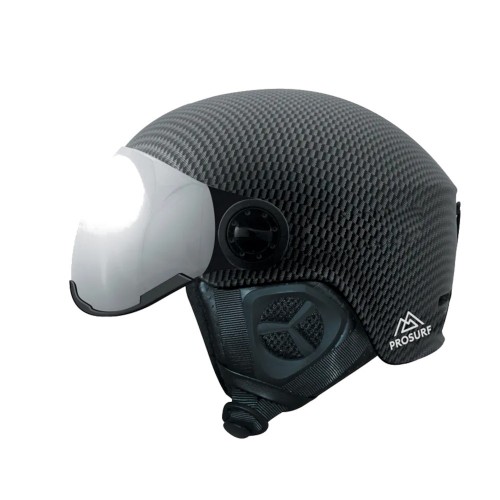 Casco de snowboard Prosurf Carbon Visor Categoría 3 Black
