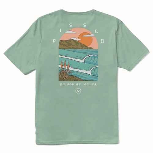 Camiseta Vissla Coastliner Organic Tee Jade
